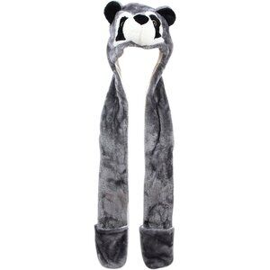 Kids Grey Raccoon Animal Hat e Fits All Adults /Soft Warm Beanie Hat Imported